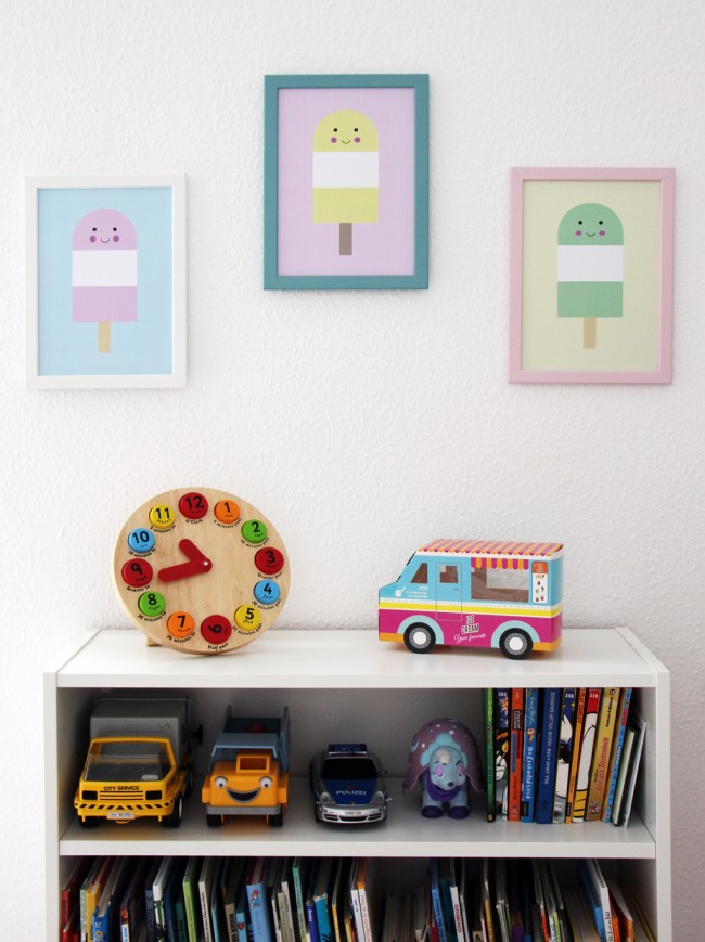popsicle prints - wall view