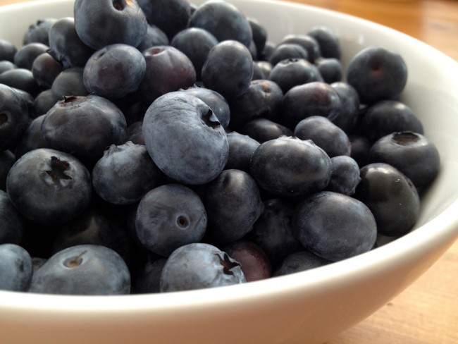 rote gruetze blueberries