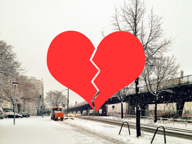 broken heart winter