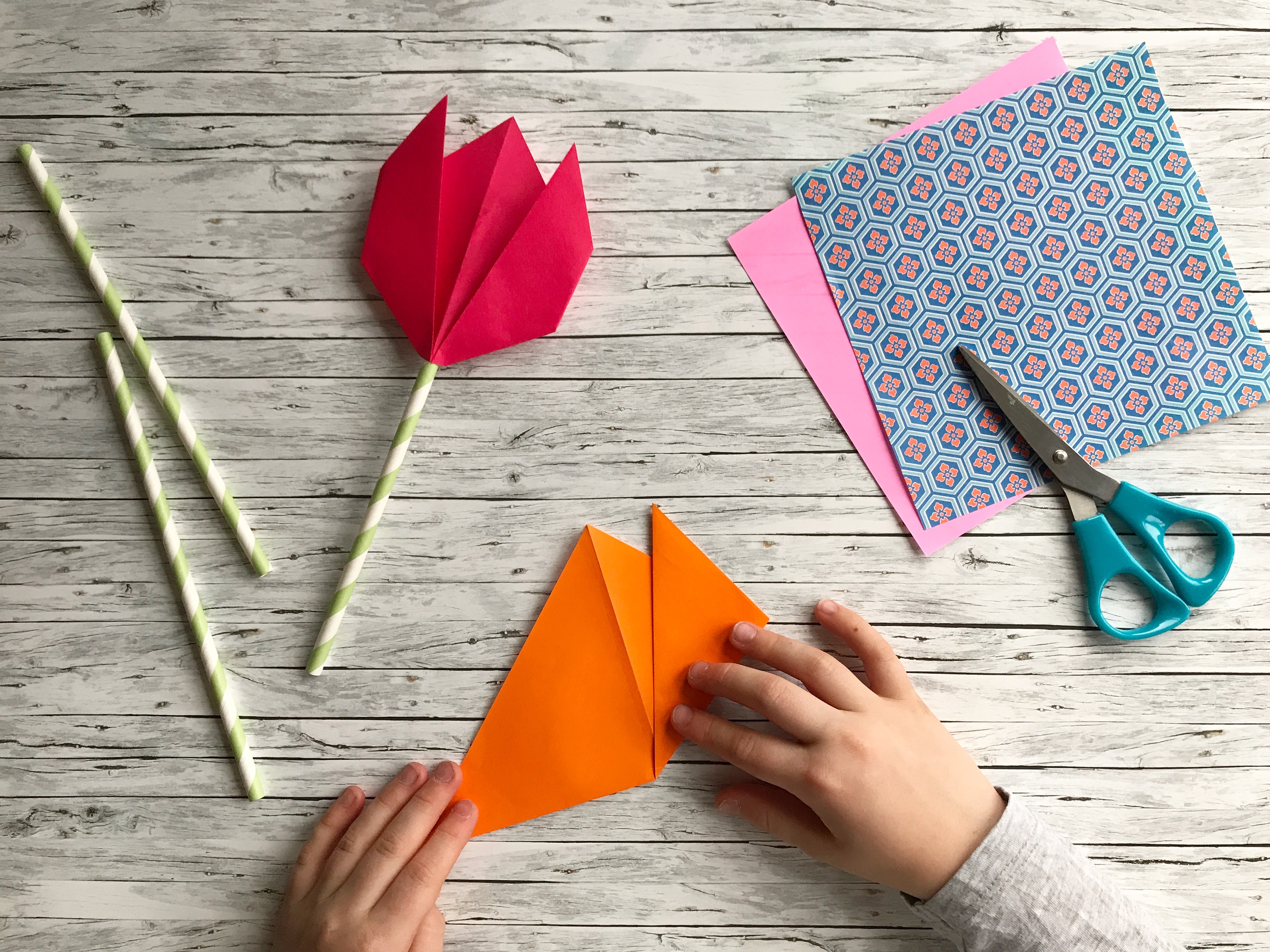 Easy peasy Origami Tulips The Bear The Fox Easy peasy Origami Tulips The Bear The Fox