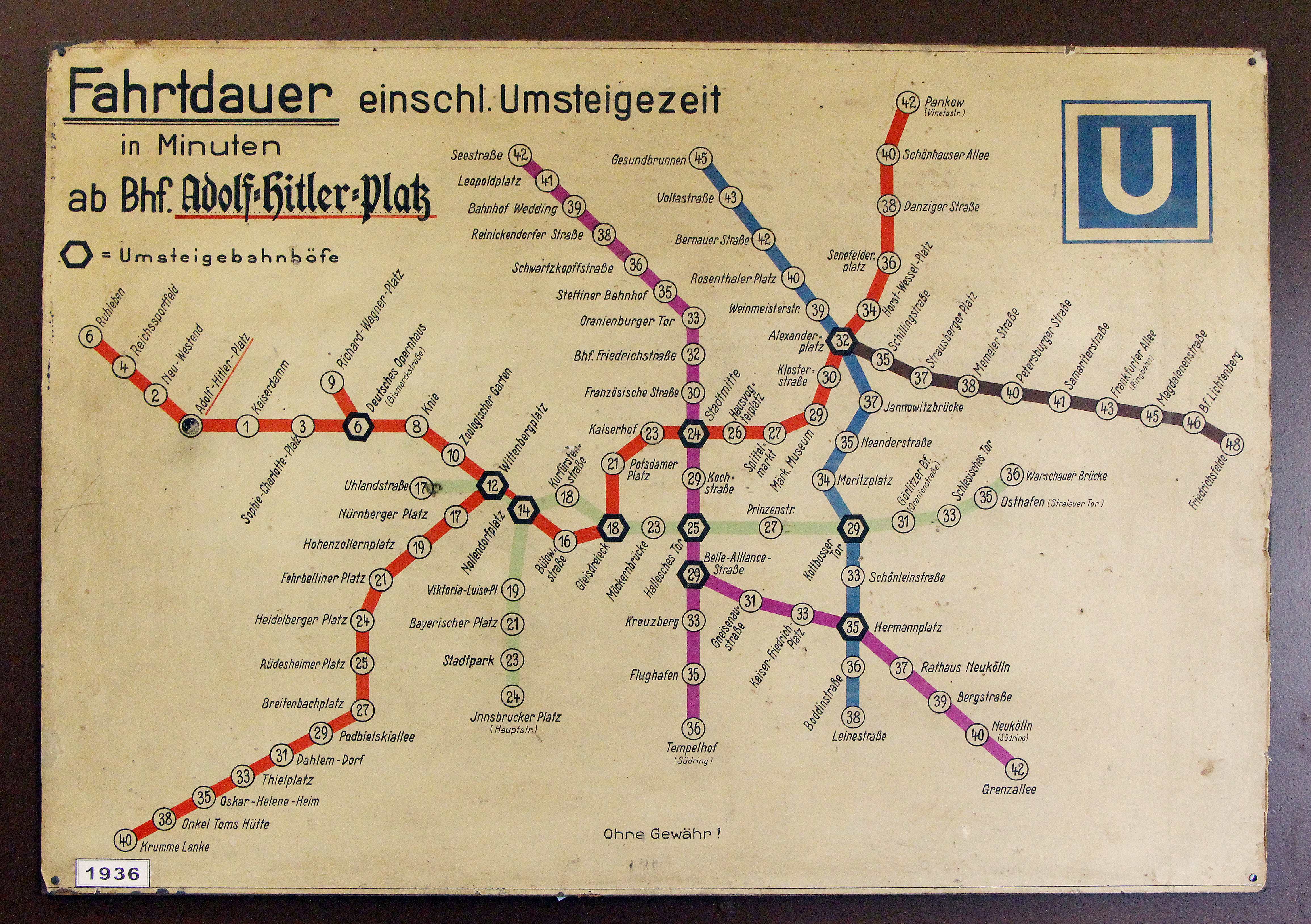 U Bahn Museum Berlin Route Map The Bear The Fox