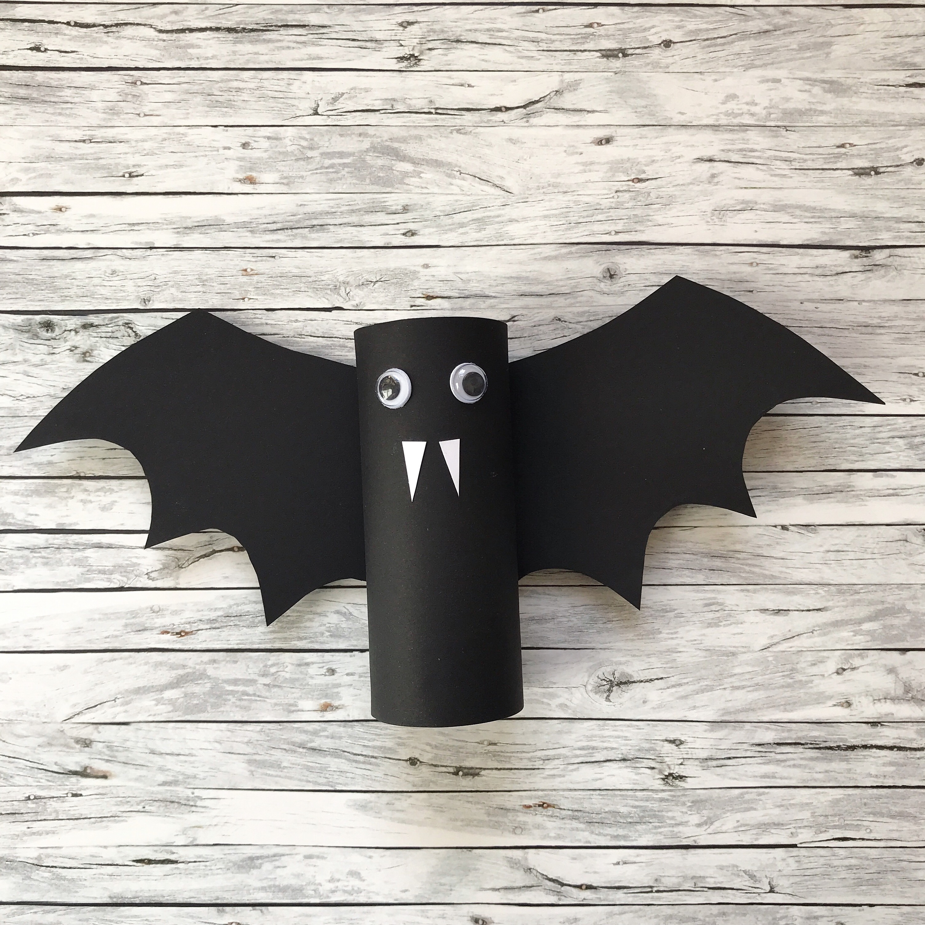 DIY a Bat for Halloween. Detailed Step-by-step Instructions Stock