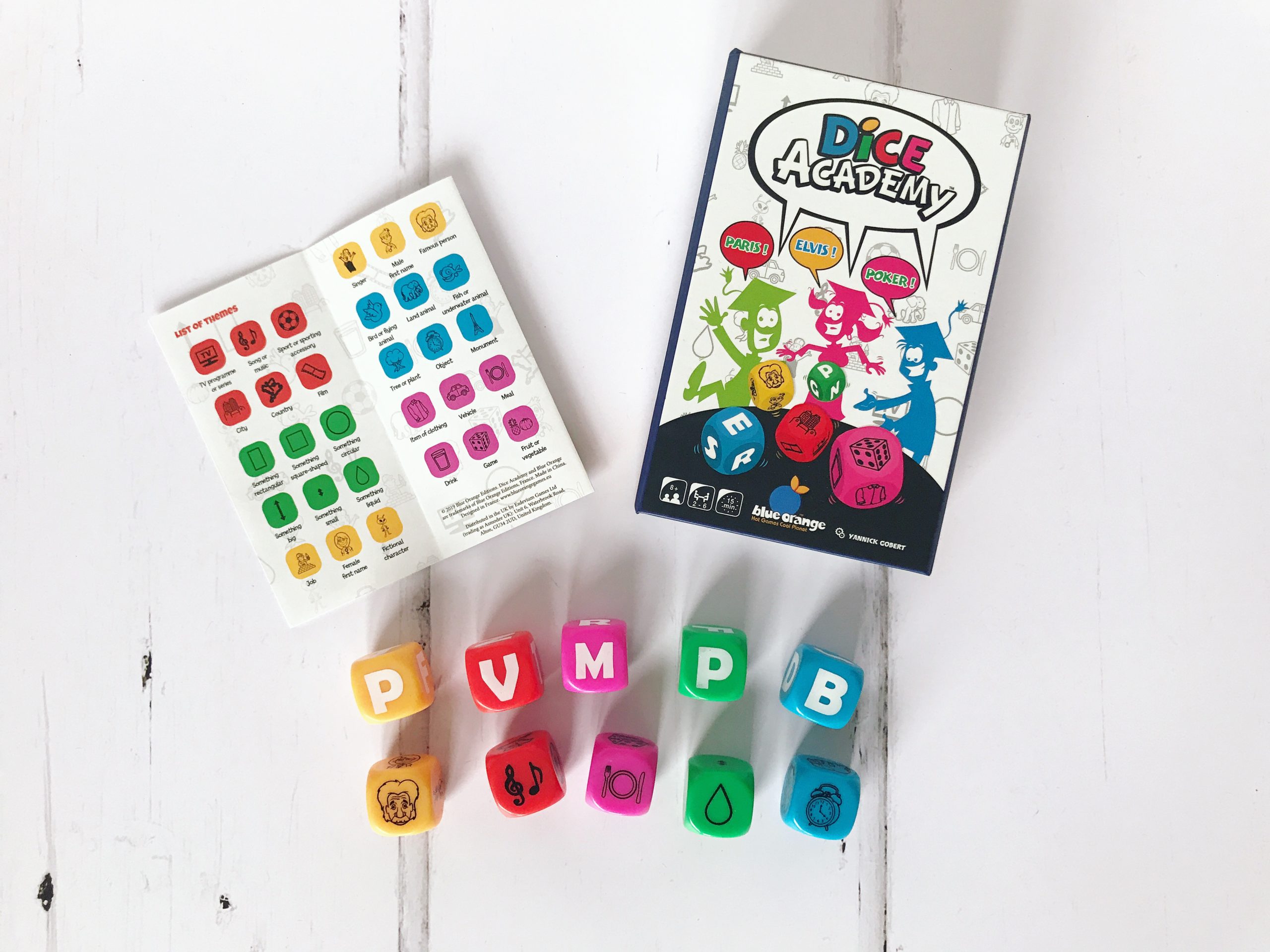 Dice Academy Game whats in the box The Bear & The Fox