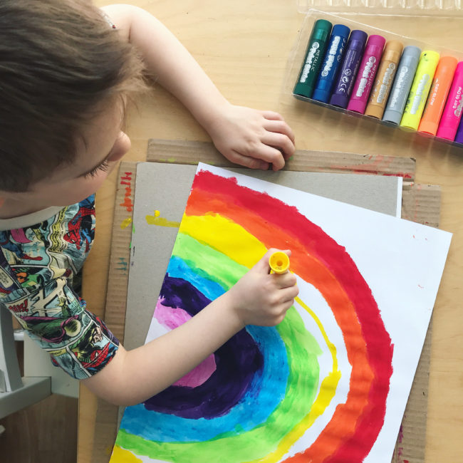 Painting a rainbow