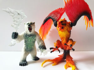 Schleich Eldrador Blizzard Bear and Fire Eagle