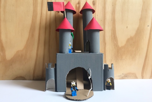 DIY Recycled Toilet Roll Castle
