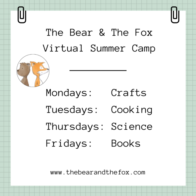 The Bear and the Fox Virtual Summer Camp