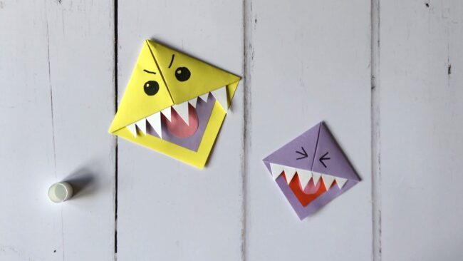 Origami Monster Bookmark