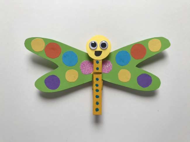 Clothes Peg Dragonfly Craft