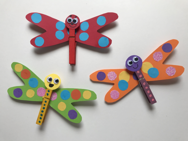 Clothes Peg Dragonfly Craft