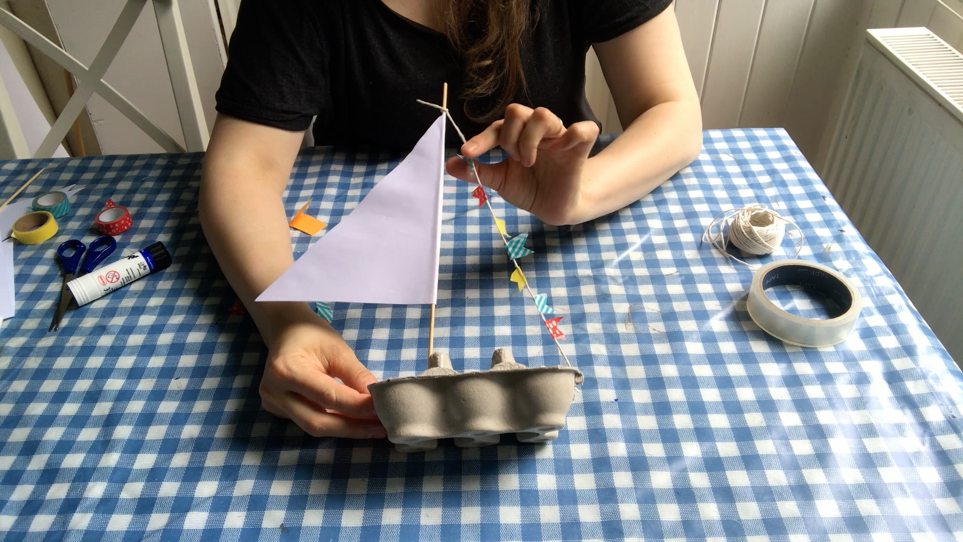 Recycled Egg Carton Boats The Bear & The Fox