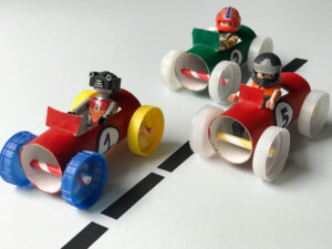 Recycled Toilet Roll Car