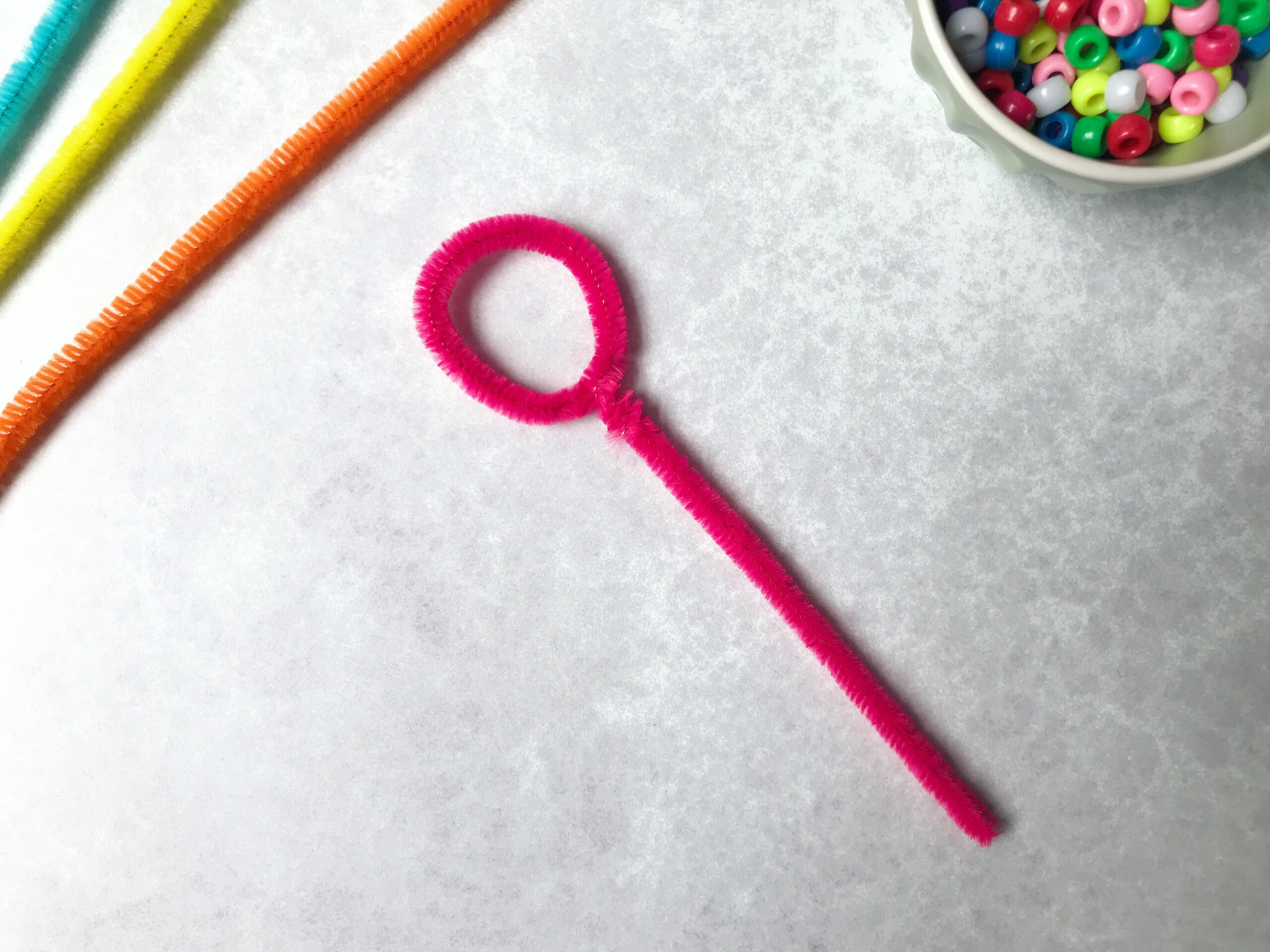 Fuzzy Stick Bubble Wands Craft