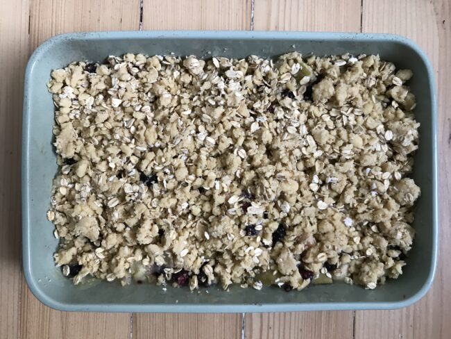 Foraged Apple Bramble Crumble