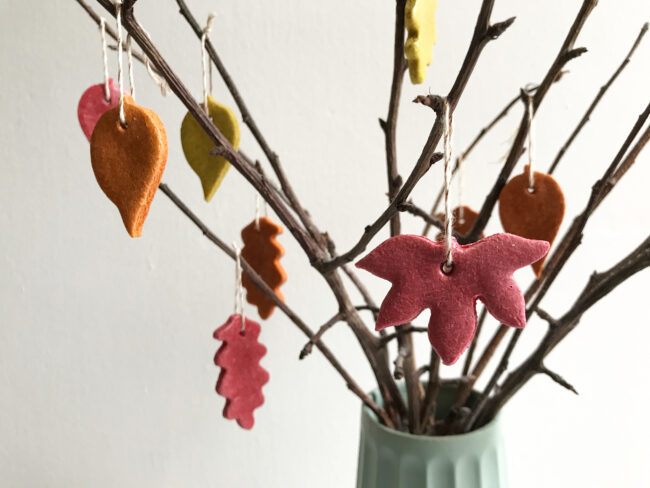 Salt Dough Autumn Leaves