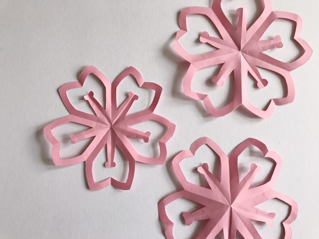 Kirigami Paper Cherry Blossoms Tutorial