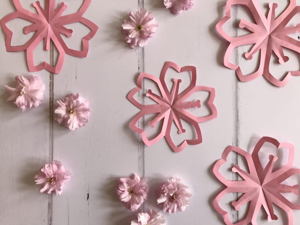 Kirigami Paper Cherry Blossoms Tutorial