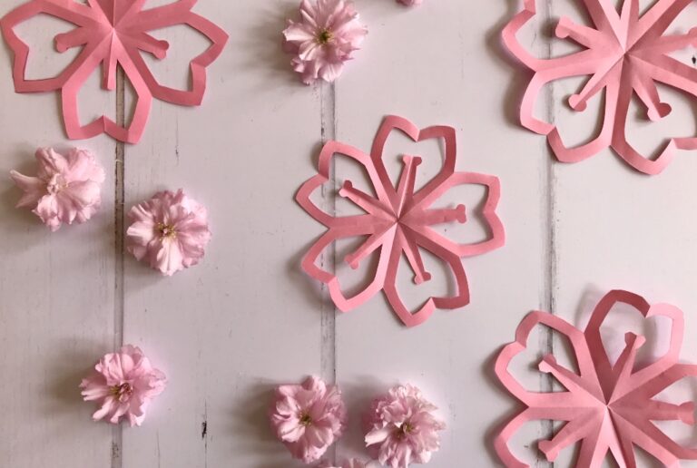 Kirigami Paper Cherry Blossoms