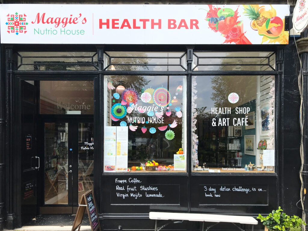 Maggie's Nutrio House juice bar Edinburgh