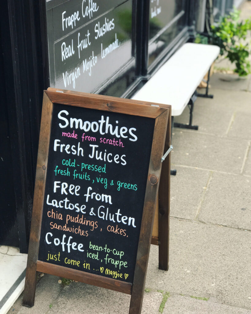 Maggie's Nutrio House juice bar Edinburgh