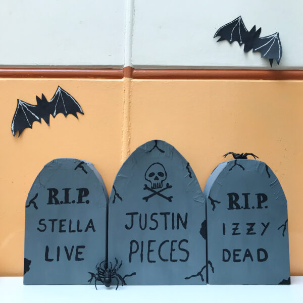DIY Halloween Gravestone Decorations The Bear & The Fox