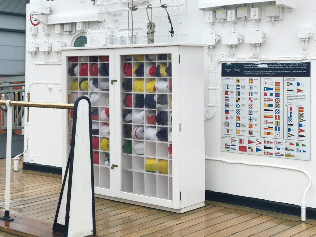 Royal Yacht Britannia Semaphore Flags