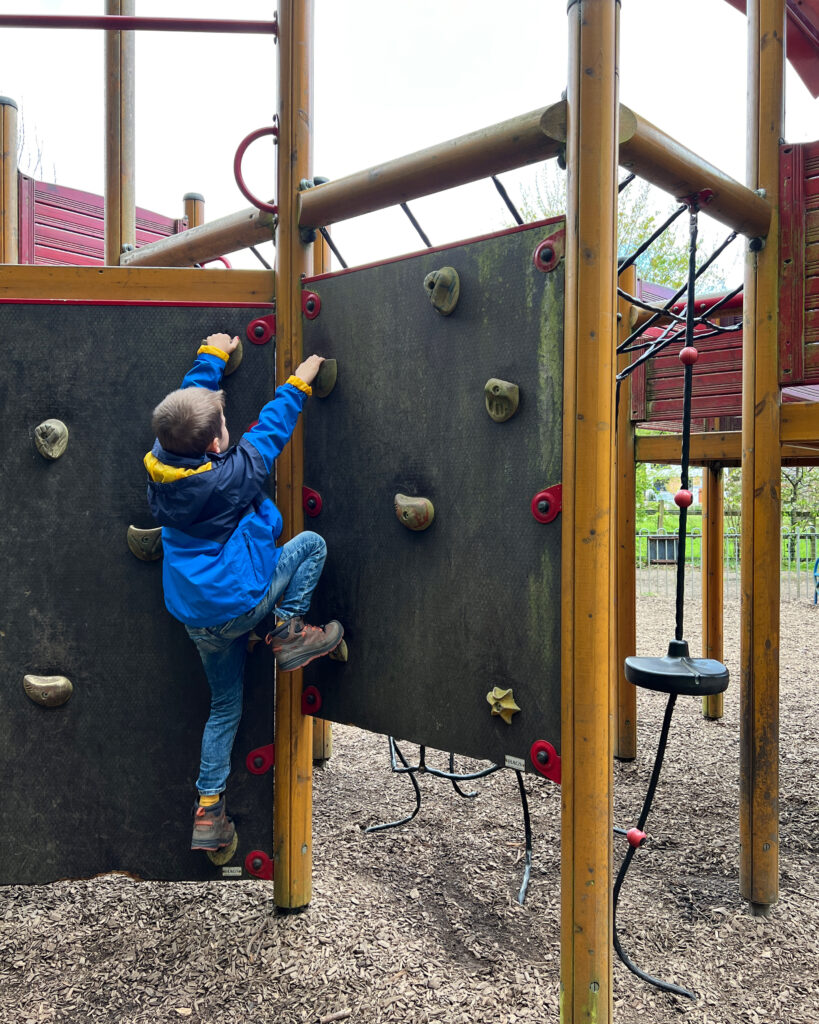 Haugh Park/ Cramond Bridge Playground Climbing Wall