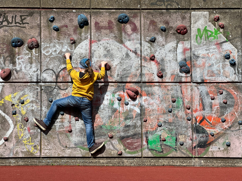 Wuppertal Nordbahntrasse Kletterwand