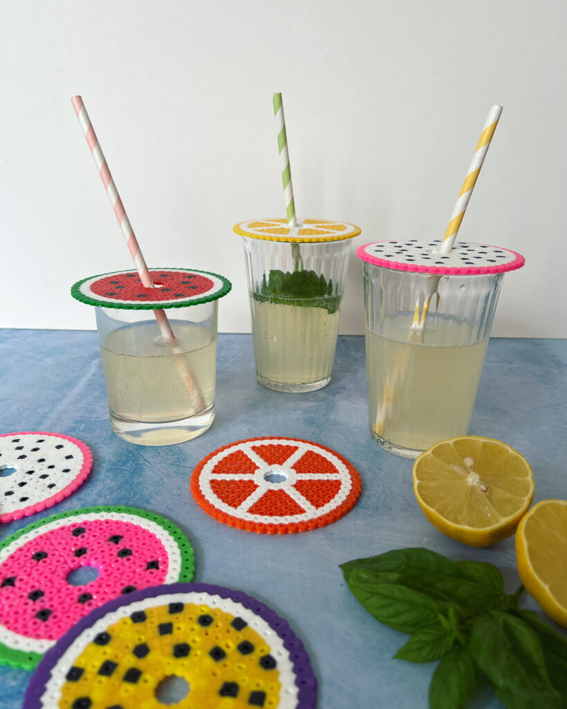 hama beads fruity drinks covers