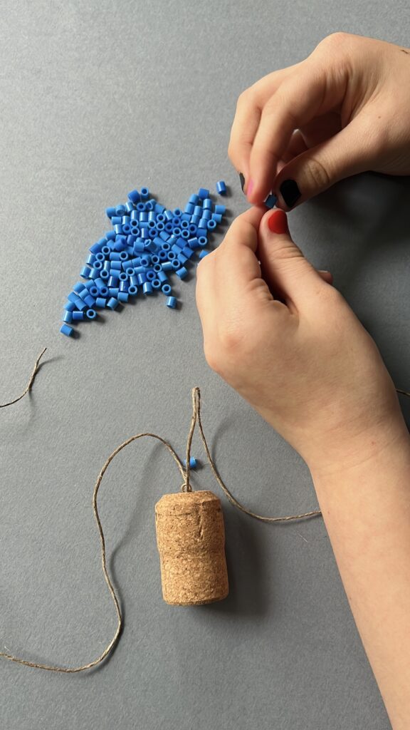 Luna Lovegood cork necklace tutorial - step 3