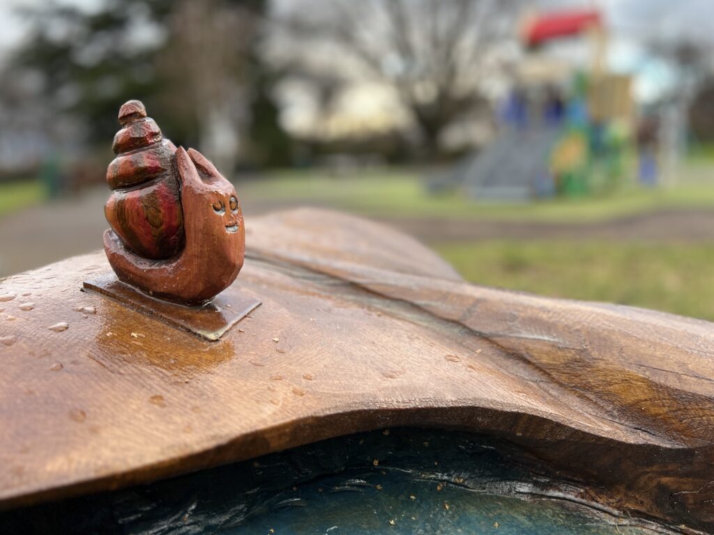 Morningside Park Edinburgh Snail and Whale Sculpture