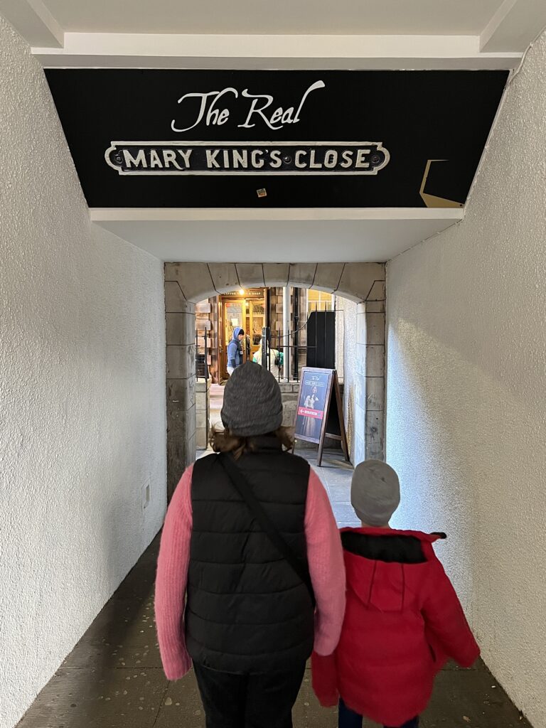 Mary Kings Close Edinburgh with kids