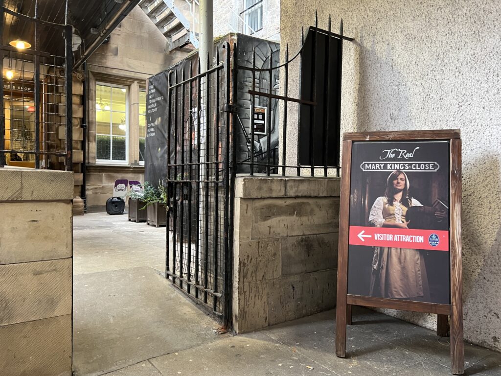 Mary Kings Close Edinburgh with kids