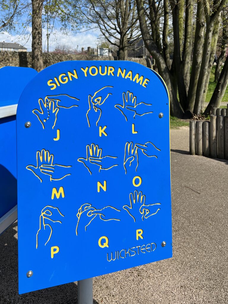 Pittencrieff Park Sign Language Alphabet