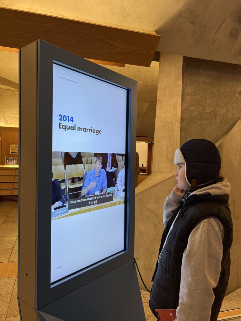 Scottish Parliament exhibition