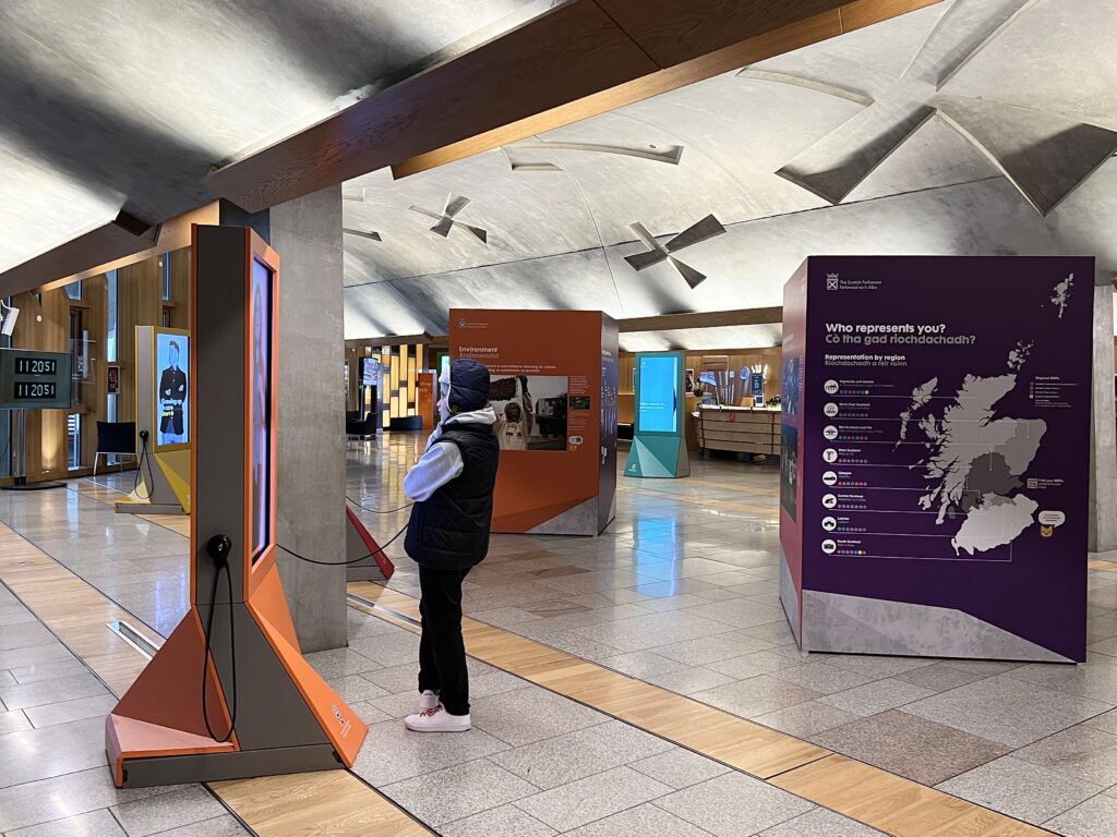 Scottish Parliament exhibition