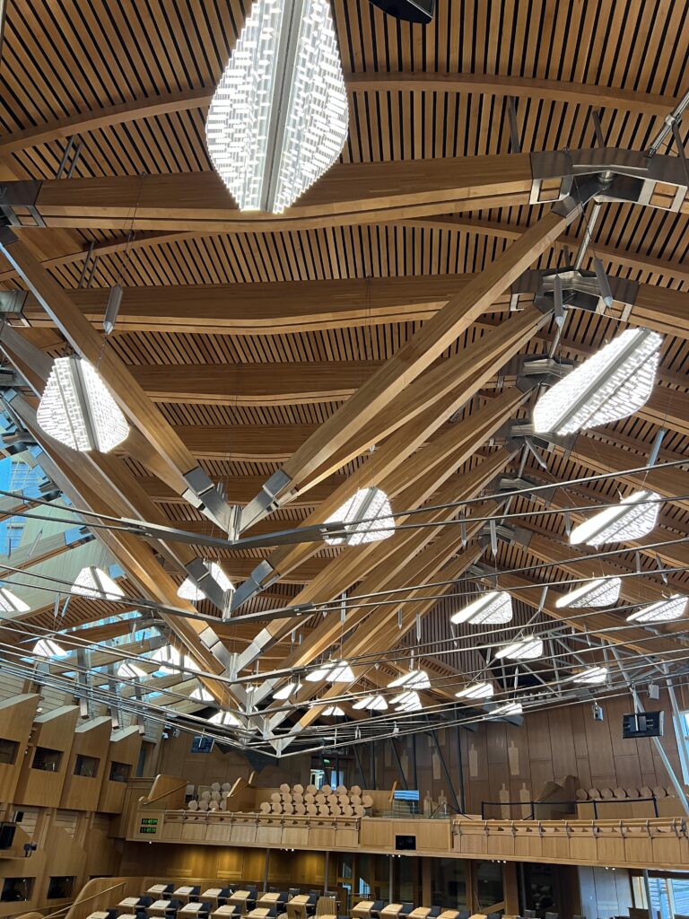 Scottish Parliament debating chamber