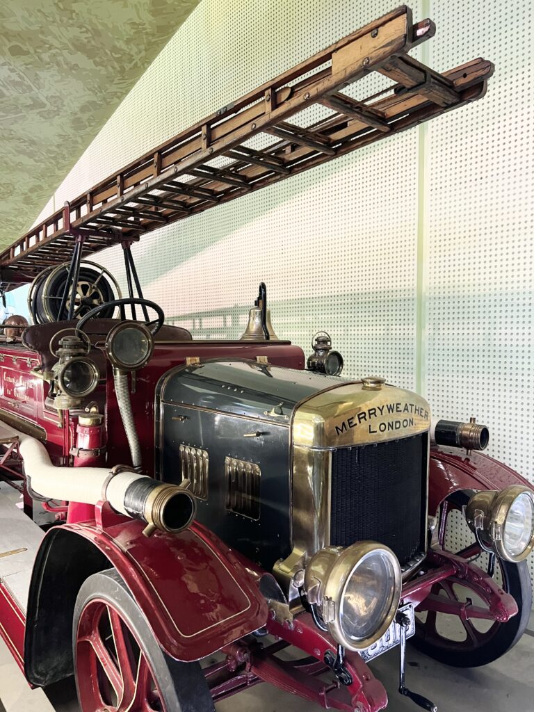 Riverside Museum Glasgow vintage fire engine