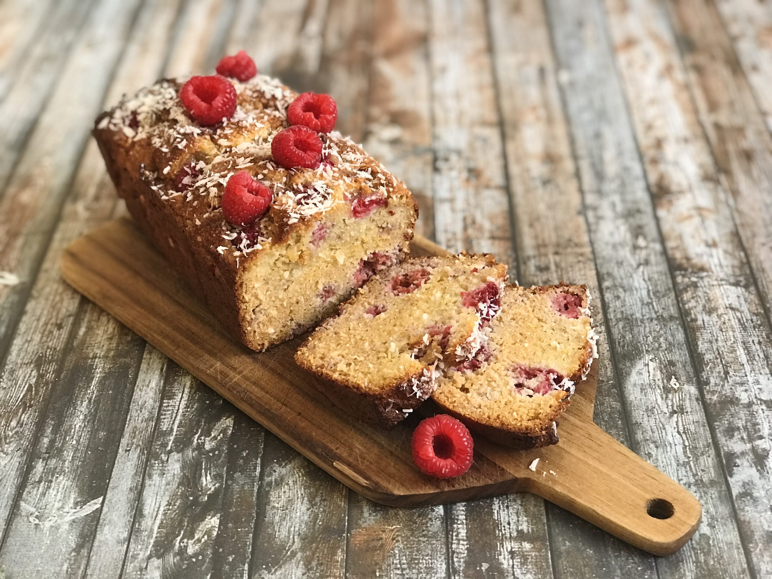 Raspberry and Coconut Cake