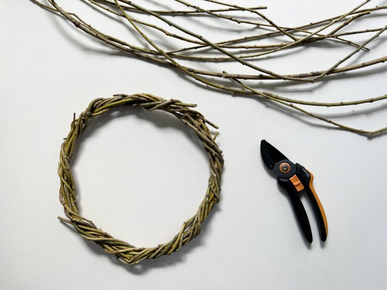 finished hand woven wreath