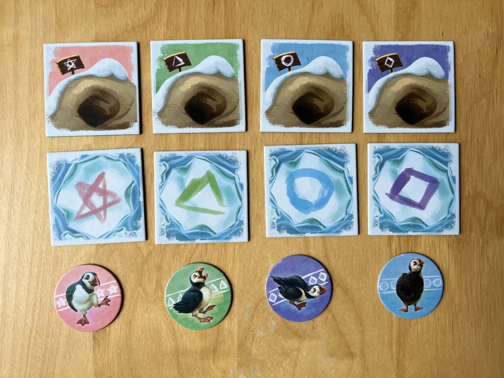 Puffin Rush Game Playing Pieces