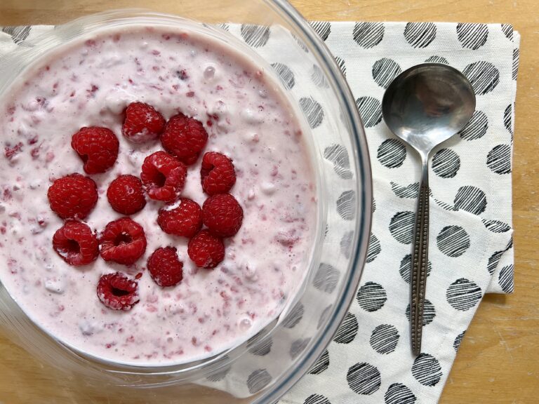 Himbeer Quarkspeise – Raspberry Quark Dessert